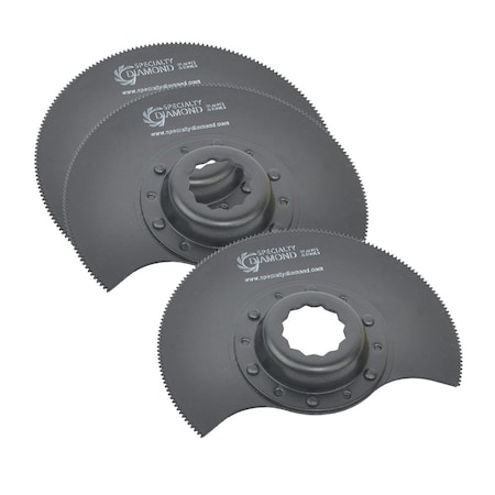 Versa Tool 80mm HSS Semi-Circular Multi-Tool Saw, 9mm Offset Mount, PK 3 FB3J-D